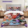 Anime Faces Quilt Set Vibrant Fans Bedding 1 Duvet Cover 2 Pillowcase Without Core Christmas Birthday Gift Bedding Set