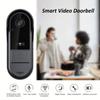Smart Video Doorbell, Wireless Camera with 125 Wide Angle HD Video 2 Way   Night   2.4G WiFi IP65 , with  TF Card Storage, for Home Sec
