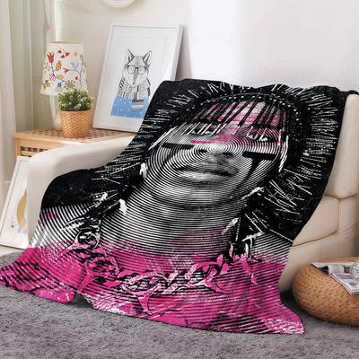 T-Teezo Touchdown Rapper Decke Warm Und Weich Geeignet Für Schlafzimmer Wohnzimmer Schlafsofa Büro Reisen Camping