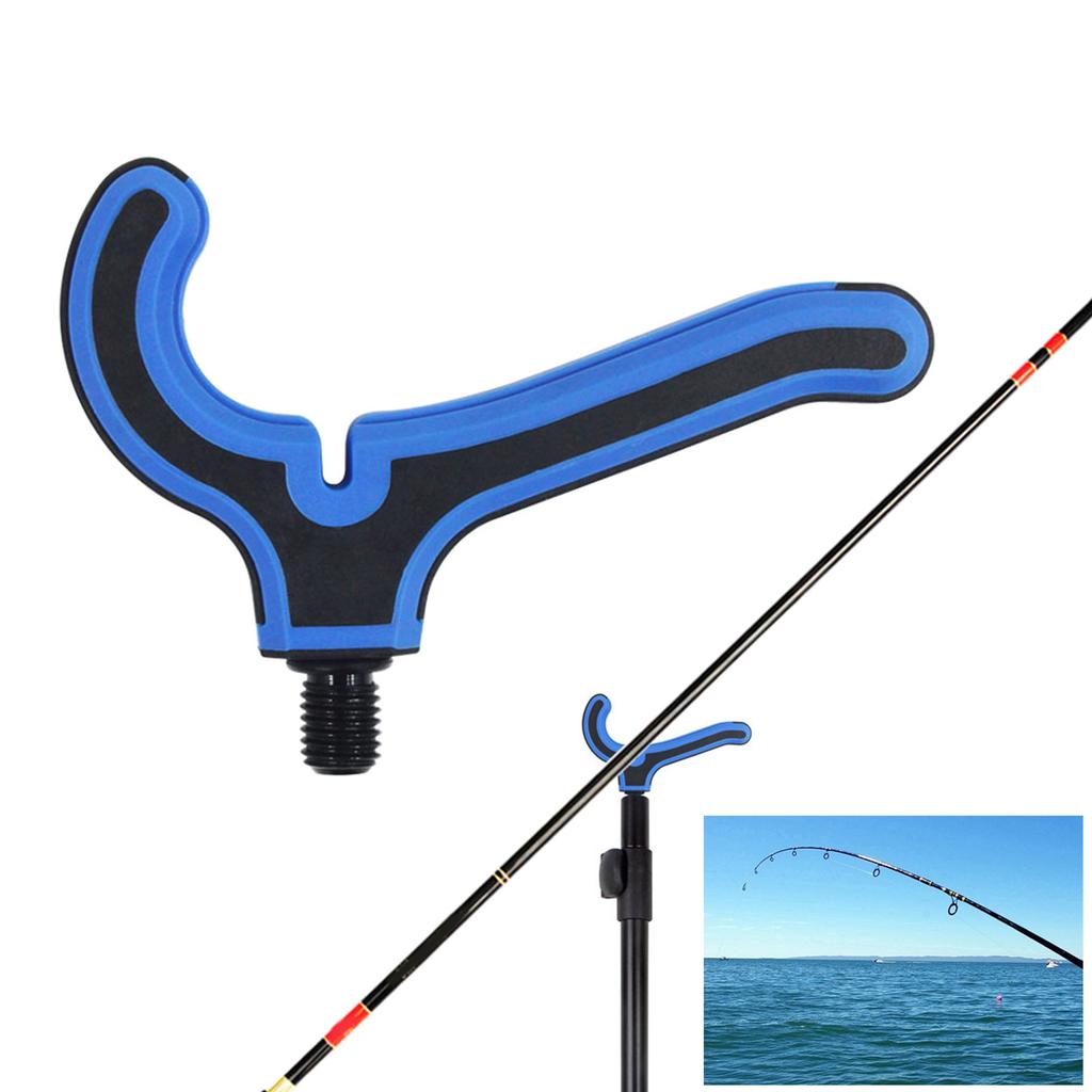 Carp Fishing Rod Rest Head Fishing Rod Butt Rests Fishing Rod Gripper with Thread M3/8 Fishing Pod Holder Fishing Parts