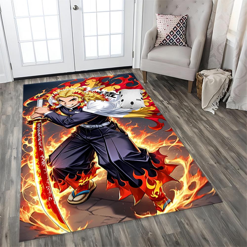 Demon Slayer rug for Living Room rug, Bedroom, Study Room, Hallway Decoration, Perfect for Home Decoration or Holiday Gifts