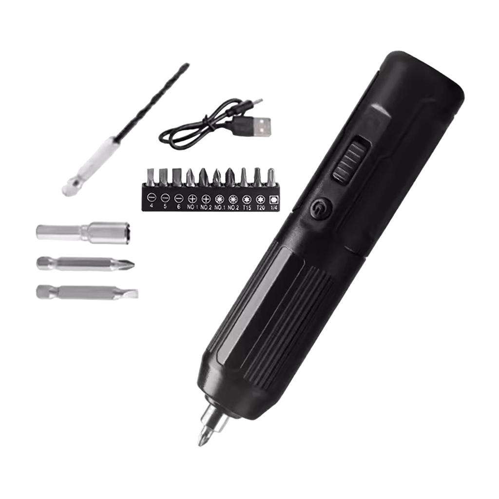 Electric Screwdriver Set Home Gadget Cordless Screwdriver Kit for Wood Board Drilling Furniture Installation Electrical Repairs