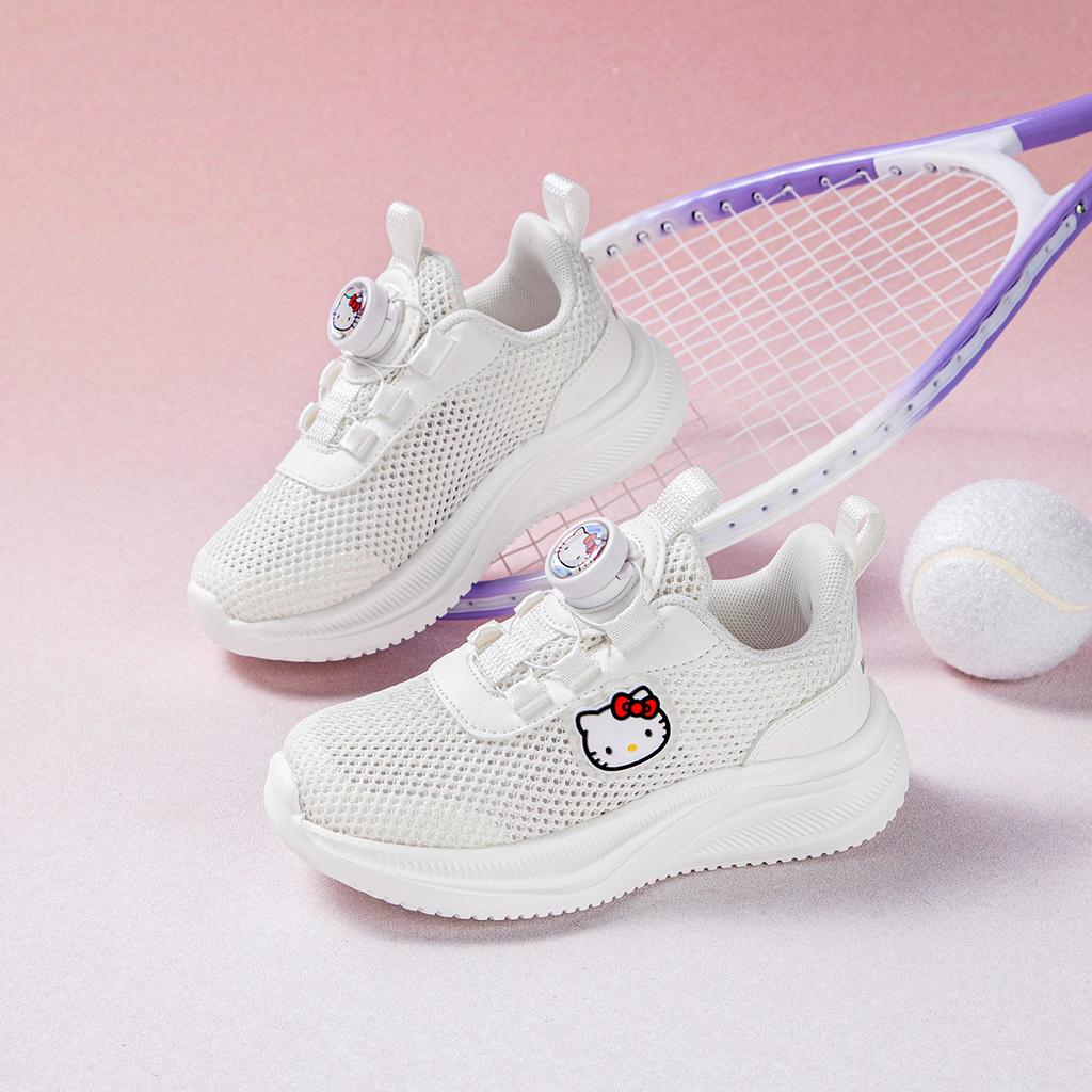 Sanrio Hello Kitty Mesh Knob Fashion Versatile Casual Sports Comfortable Thick Sole Cartoon Student Spring Summer Kids Sneakers K6526818