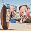 Pop Anime Figure Anya Forger Beach Towel For Kids Bath Towel Pool Towel Vacation Gift Picnic Towel Party Gift