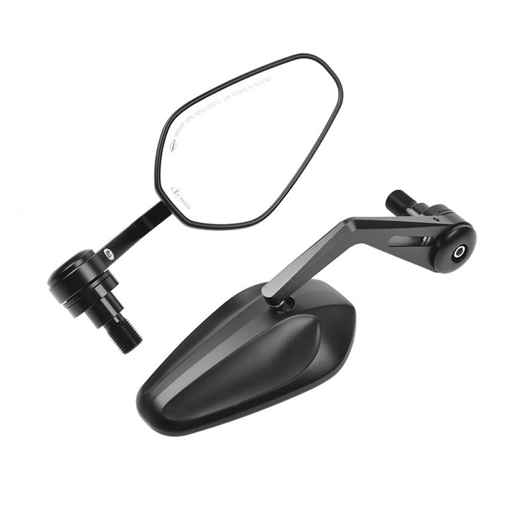 For Yamaha MT-07 MT-09 MT10 FZ1/FZS1000 FZ6 FZ6R XJ6 For TMAX530 TMAX500 Motorcycle Rearview Handle Bar End Mirror Side Mirror Black 1 pair