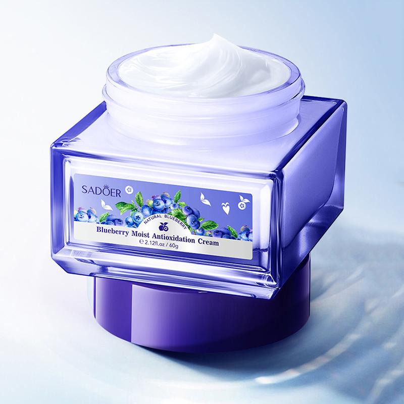 SADOER Blueberry Hyaluronic Acid Skin Brightening Cream Skincare Moisturizing Nourishing Facial Creams Beauty Skin Care Product