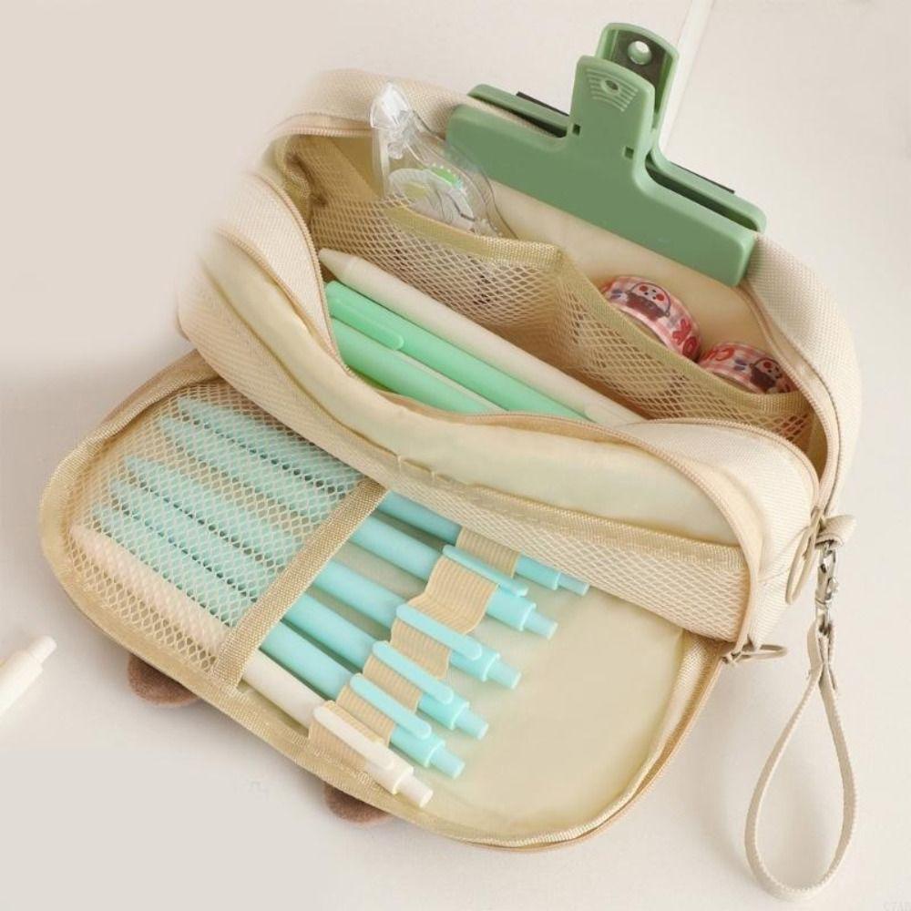 Multifunctional Pen Bag Large Capacity Pencil Case High Quality Pen Box  for School Office