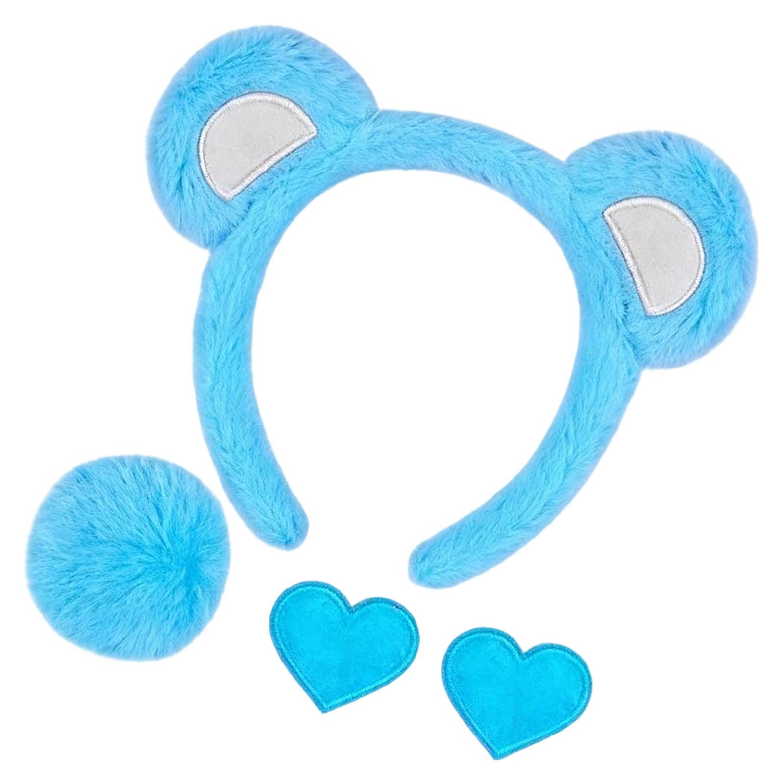 

Bear Costume Set Ears Tail Breast Stickers Animal Fancy Costume Kit Accessories for Adult Women Halloween Cosplay Props 5