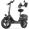 TOOFLY GQ8 14'' Adult Electric Scooter 20MPH 250W Motor 48V15Ah Battery City Commuting E-Scooter Equipped With Removable Seats
