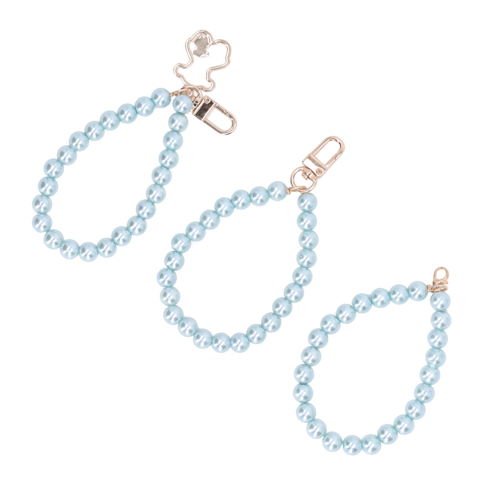 

3шт жемчужный браслет блестящий изысканный процесс полировки жемчужные бусины нити для мобильного телефона чехол