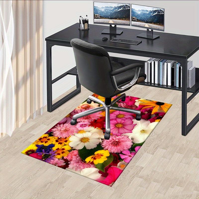 

1pc. Colorful Flower Patterned Rug for Home Decor, Office Carpet, Chair Cover, Outdoor Mat, Gift Idea 60cm by 90cm