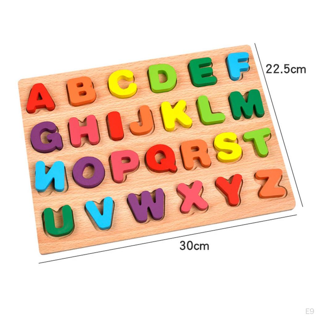 Wooden Puzzle Blocks Chunky Puzzles Preschool Montessori Educational Toy for Boys And Girls
