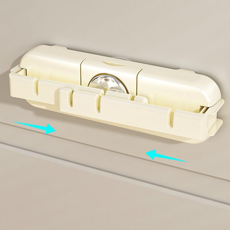 Plastic Trash Bag Holder Wall Mount With Foldable Design For Kitchen And Bathroom Storage