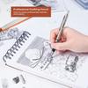 Nicpro Mechanical Pencil Set – Metal Pencils with Case, 0.5mm / 0.7mm / 0.9mm / 2.0mm Lead Holder, Includes Graphite Leads (2B, HB, 2H) & 12 Refills