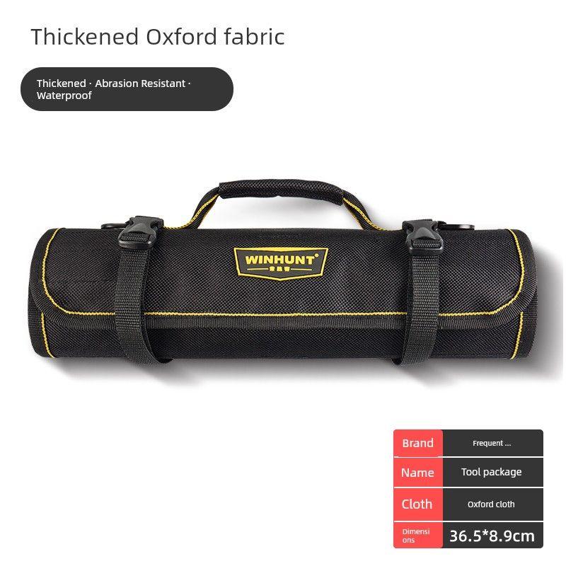

Portable Tool Kit Electrician Durable Tool Bag Canvas Thickened Woodworking Cosmetics Bag Special Hand-Carrying Multifunctional Tool roll (multiple pockets)
