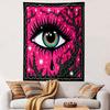 "Cosmic Eye with Tear On Pink" Patterned Tapestry Home Decor, Suitable for Bedroom and Living Room, Gift