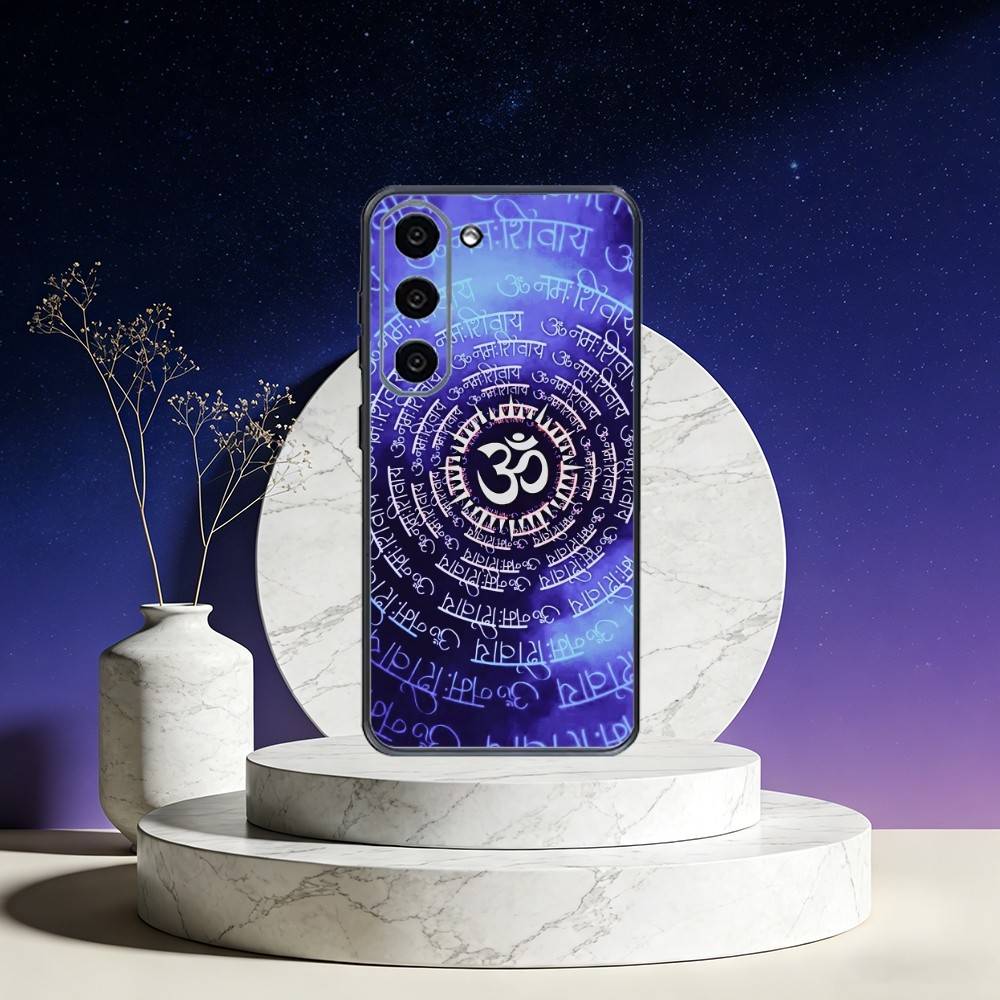 

Yoga Aum Om Mandala Elegant Phone Case For Samsung Galaxy A73,A72,A71,A70,A53,A52,A51,Others Soft Black Cover Samsung a50 30s 50s