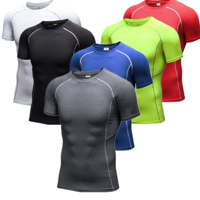 Men's Sports T Shirts Running Cycling Bodybuilding Fitness Short Sleeve Training Jogging Shirts Outdoors Tops