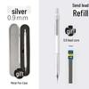 Professional Metal Mechanical Pencil, 0.5/0.7mm, Low Center Gravity, Weighted Feel, Continuous Lead Feed for Drawing & Painting.