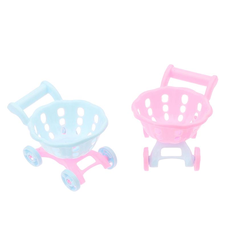 1/12 Κουκλόσπιτο Προσομοίωση Μίνι Καλάθι Σούπερ Μάρκετ Καροτσάκι Μωρού Μοντέλο Καλαθιού Αγορών Αξεσουάρ Διακόσμησης Κουκλόσπιτου