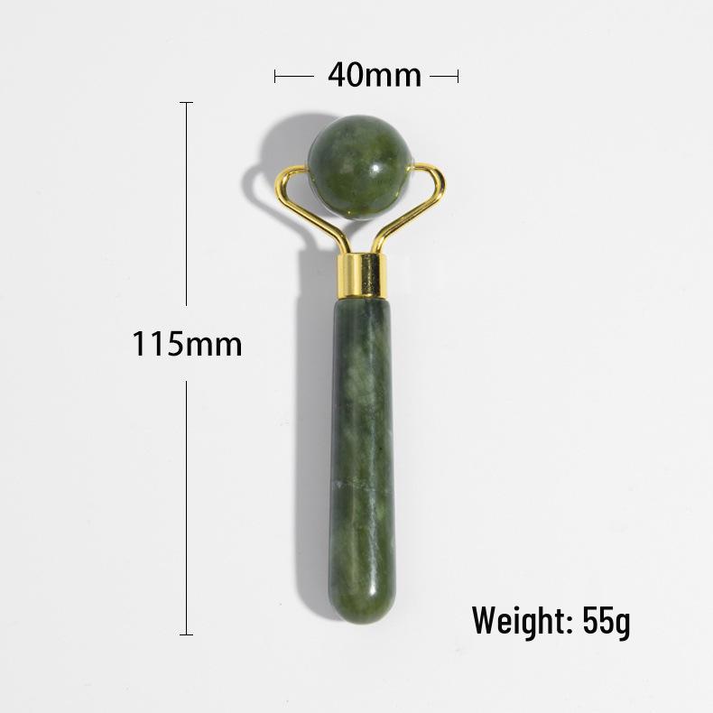 Jade Beauty Massage Set: Roller, Xiuyu-Stab, Gesichtshorn, Gua Sha-Brett