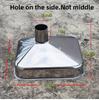 1PC Stainless steel square funnel large big diameter hopper rectangular kitchen funnels industrial wine liquid filling hoppers