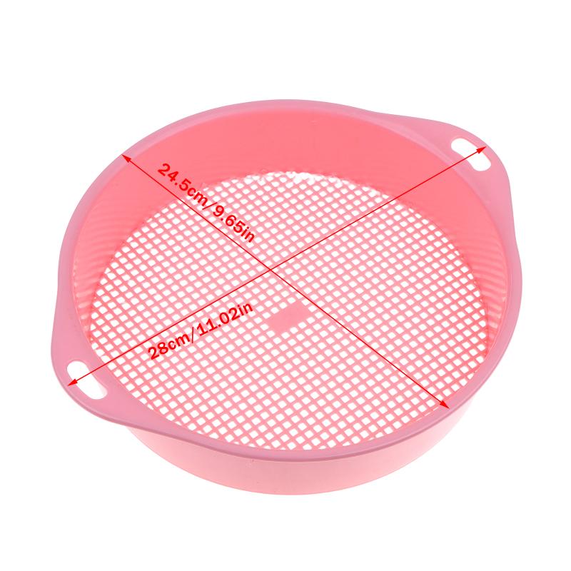 Garden Square Hole Soil Sieve Sifter Round Sifting Strainer Sand Screen Filter Compost Home Gardening Filter Soil And Stone Tool