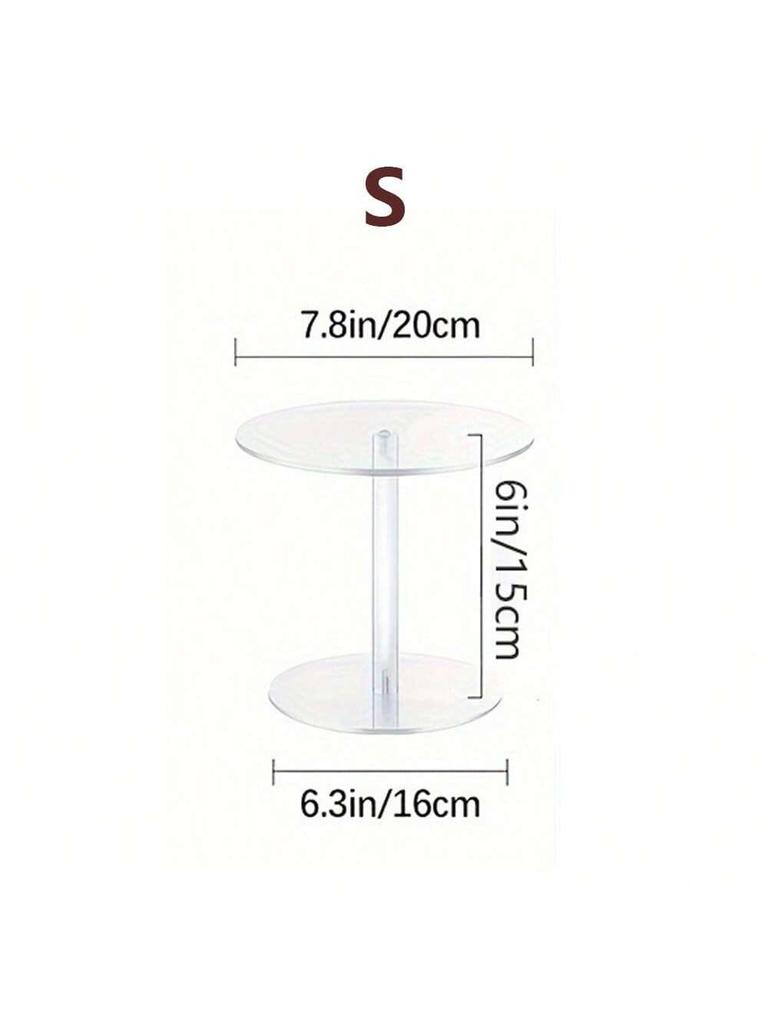 Acrylic Cupcake and Cake Stand Tier Clear Display for Desserts Sturdy Multi Level Stands for Parties Weddings and Celebrations