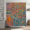Colorful Mandala Shower Curtain Bathroom Decor for Home Decoration Waterproof Fabric with Grommets Top Multi Colors Artistic Pri