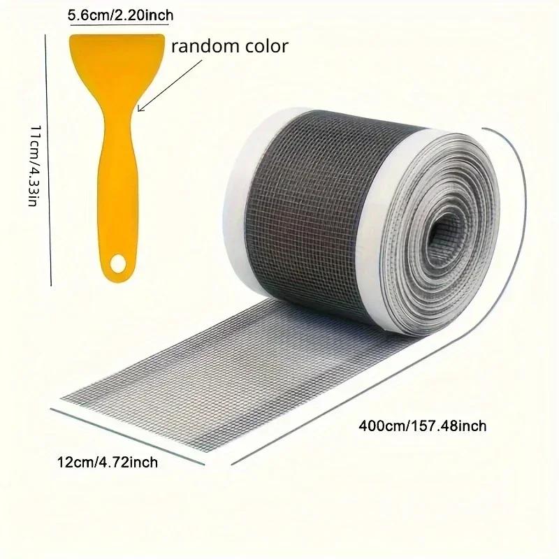 

4m Self-Adhesive Cutable Shower Floor Drain Hair Catcher Disposable Shower Drain Sticker Mesh Bathroom Kitchen Sink Hair Filter 12cm X 4m чёрный