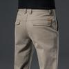 2026 Men's High-End Black Slim Straight Casual Business Pants