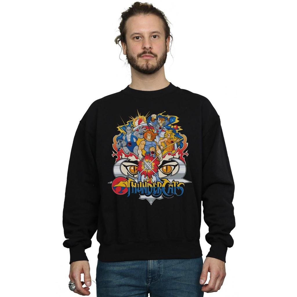 Thundercats Mens Action Group Shot Sweatshirt