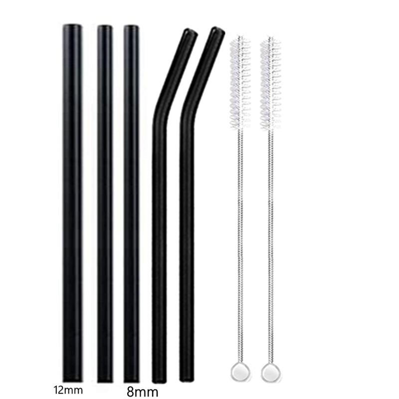 

12 мм багаторазова скляна соломинка. Екологічно чисті соломинки для пиття. Чайні соломинки для смузі. Молочні коктейлі. Напої. Бар, аксесуари для вечірок.