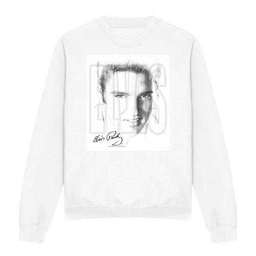 Elvis Presley Unisex Adult Blue Eyes Sweatshirt