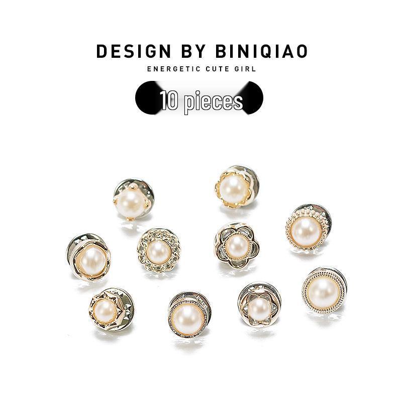 Korean Minimalist Women's Pearl Brooch - Versatile Jewelry Pin for Clothing