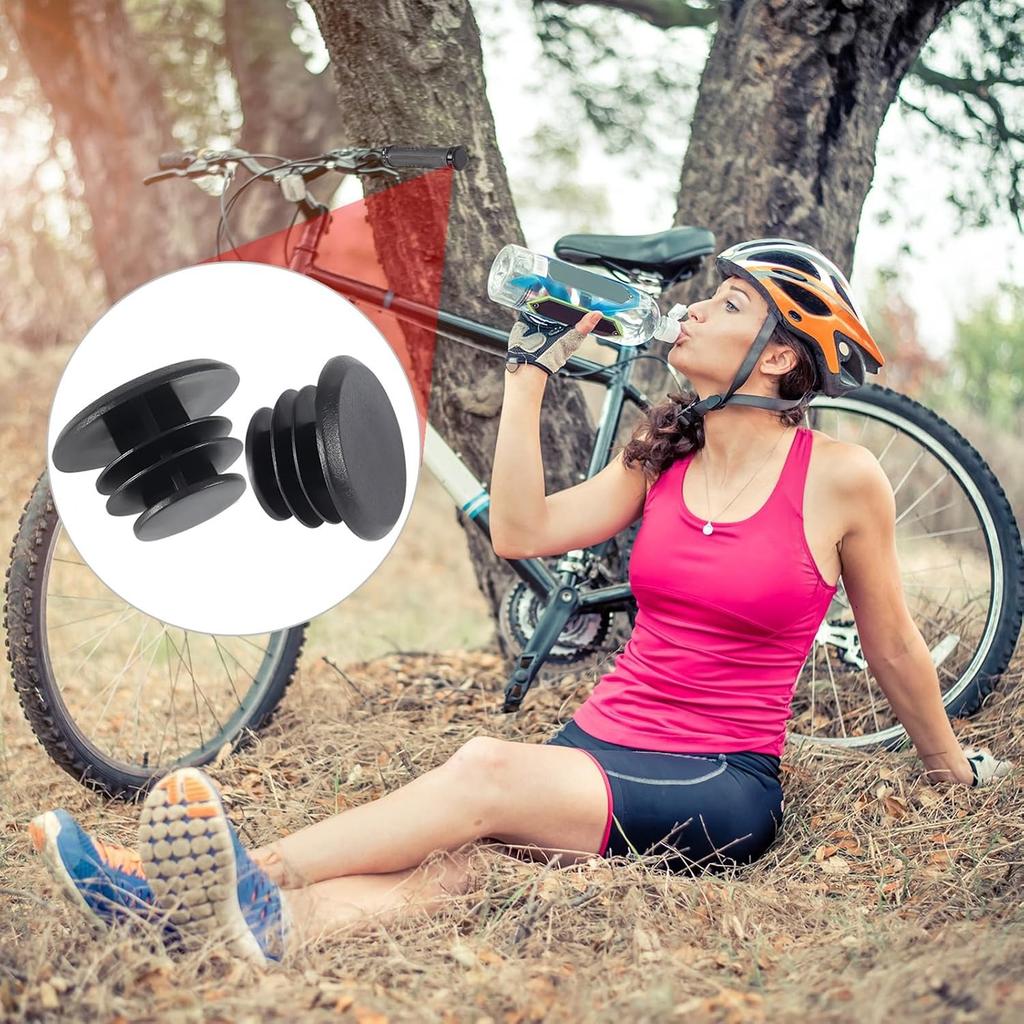 10 Stück Lenker Griffe Endstopfen Kunststoff Fahrrad Lenker Endkappen für Rennrad Mountainbike Die Meisten Fahrräder