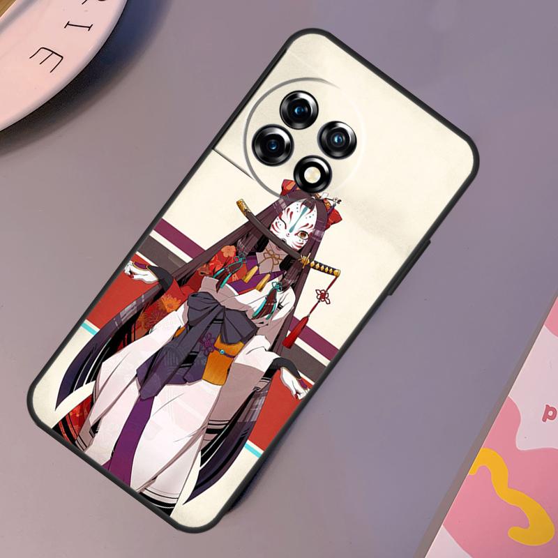 Japanese Style Anime Fox Case For OnePlus 12R 10T 10R 9RT 9 10 Pro OnePlus 12 11 Nord 3 2T CE 2 Lite N20 N10 Cover