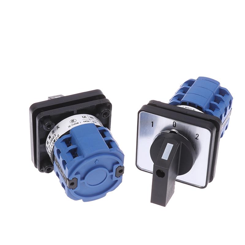 1 Set 500V 20A 3 Poles Control Rotary Changeover Cam Switch CNC 3 Position 3 Knots Universal Changeover Switch