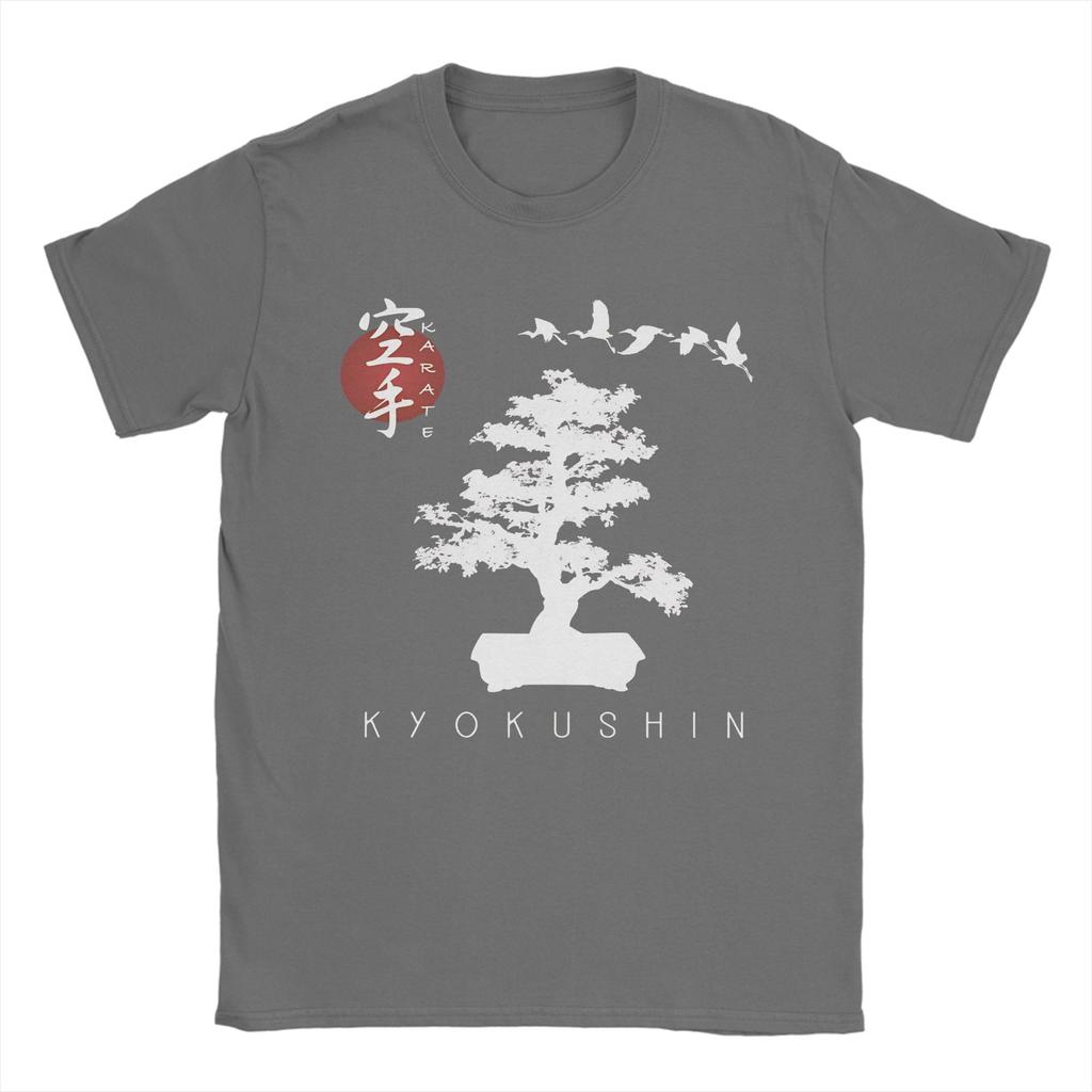 Bonsai Tree Kyokushin TShirt Summer Vintage T Shirts 100 Cotton Hip Hop Tshirt For Men Loose Top Tees
