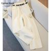 Women's New Chinese Style Washed Wide-Leg Jeans