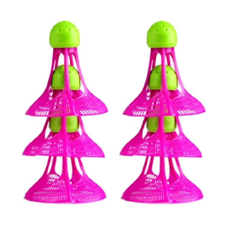 

Badminton Elastic Head Nylon Plastic Badminton Shuttlecock Set for Game