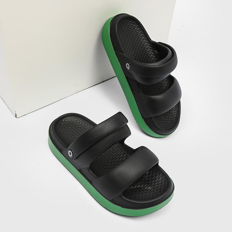 Fashion 2025 New Summer Platform Slippers For Women Home Street Shoes Thick Sole Soft EVA Mixed-color Girls Daily Walking Sandals