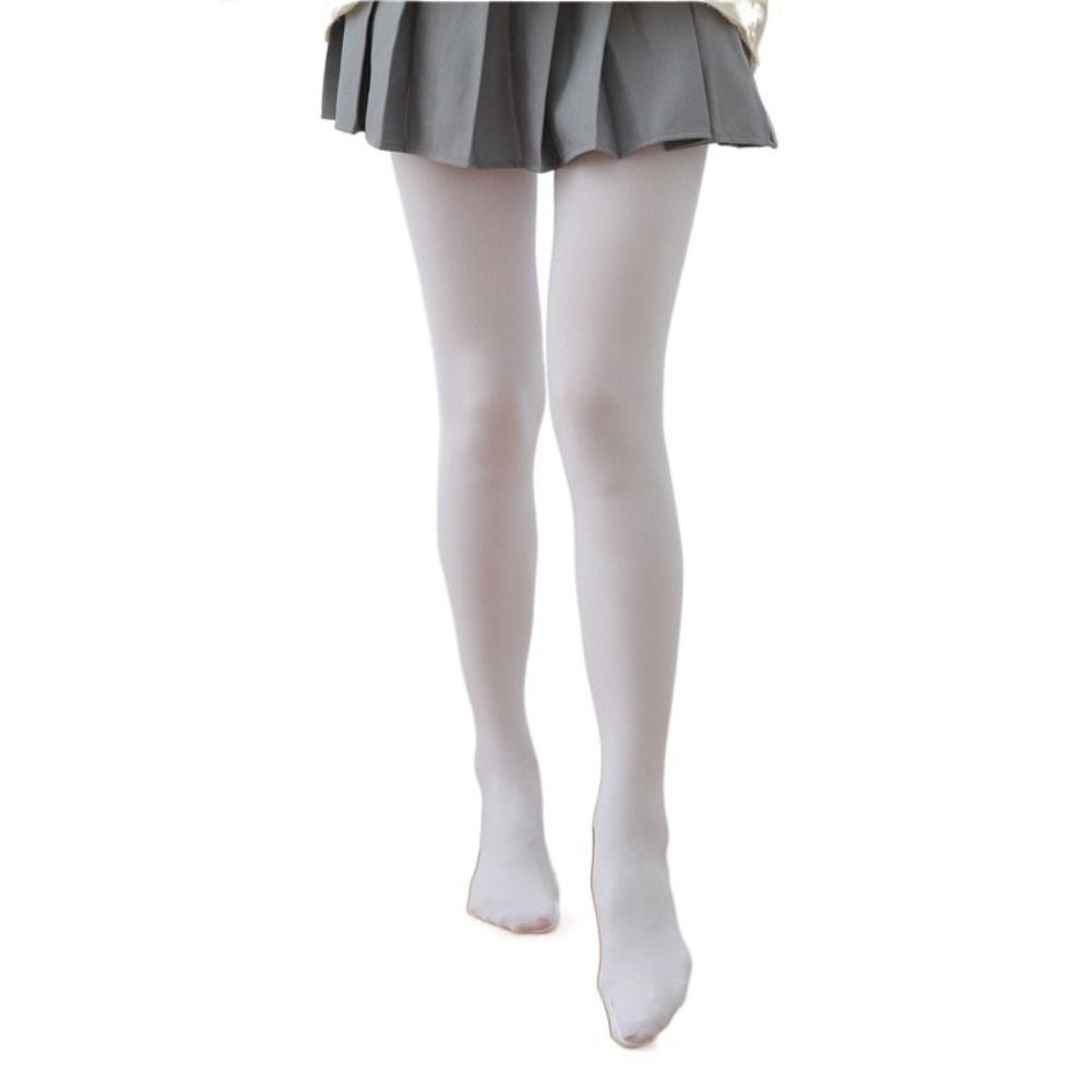 Anti-hook White Stockings Uniform Size Ballet Dance Tights White Pantyhose  Anime Cosplay