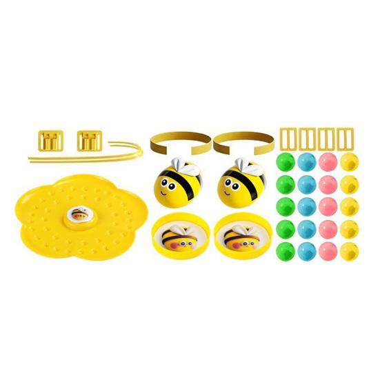 

1 Set Bee Bean Picking Fishing Game Magnetic Bead Catcher Tabletop Game with Headband Kids Parents Family Party Interactive Educational Toy 2pcs