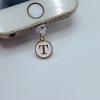 Dust Plug For Phone - Metal Pendant With 26 White English Letters - Dust Plug For Phone Jack,mobile Phone Decorations