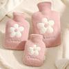Hot Water Bottle for Filling with Water, Safe and Explosion-Proof, for Use In Bed, for Warming Feet and Stomach, Plush Hot Water Bag for Girls, Hot