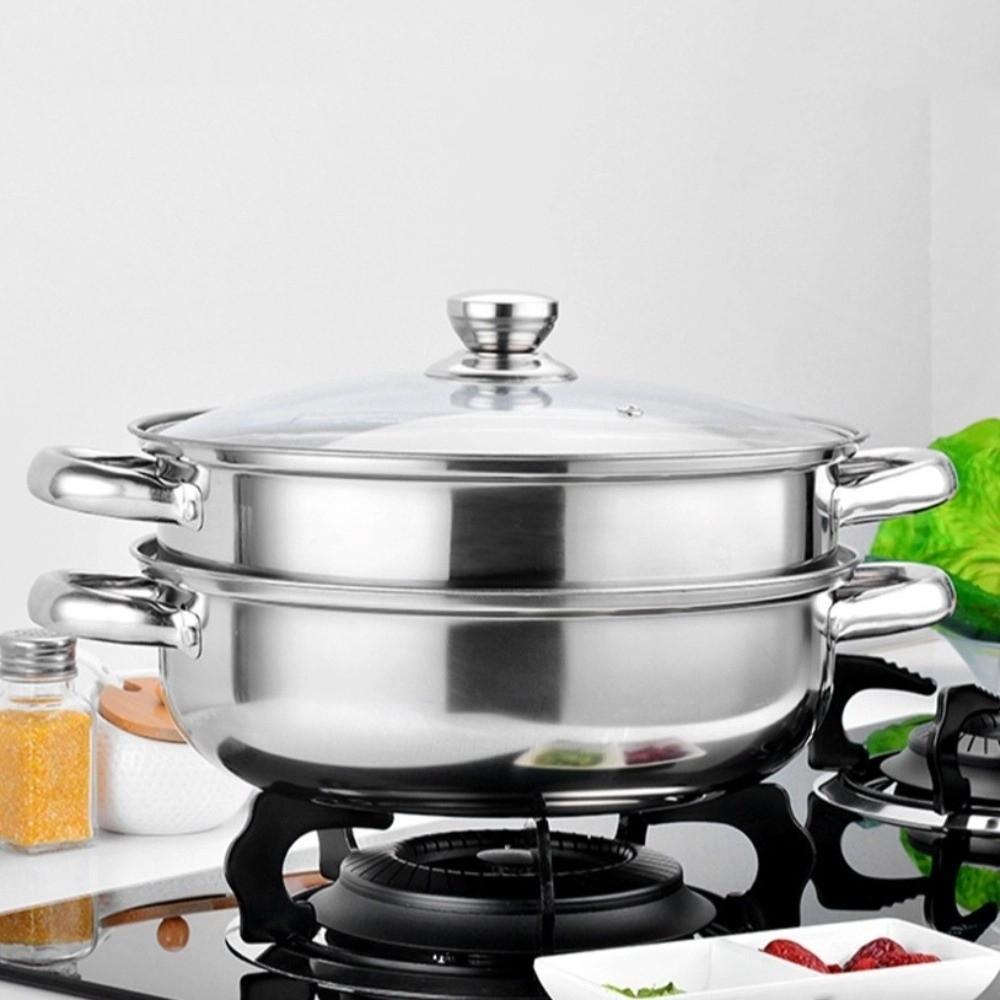 Stainless Steel Stainless Steel Steamer Fish/Soup/Hot Pot Double Boilers Steaming Cookware  Stews