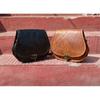 Vintage Saddle Bag Leather Brown/Black Messenger Shoulder Cross-body Bag