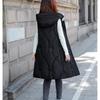 Women's Autumn and Winter Solid Color Hooded Loose Thickening Warm Sleeveless Vest Women's Jacket