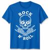 Rock N Roll Unisex T Shirt Skull Alternative Monochrome Graphic Tee